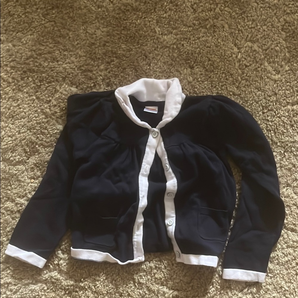 Gymboree Navy and White Kids Sweater